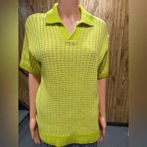 Zara Lime Green Knit Sweater